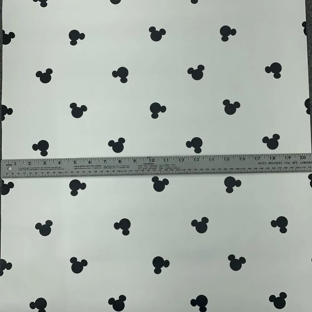 Vintage RARE Mickey Mouse Ears Wallpaper 20.5 Inches Wide X 32.8 feet Long.
